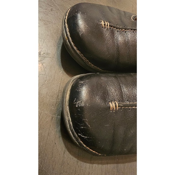 Clarks Unstructured Un.poem Mary Jane Black Leather MOC Shoes Size 8 - Picture 6 of 6